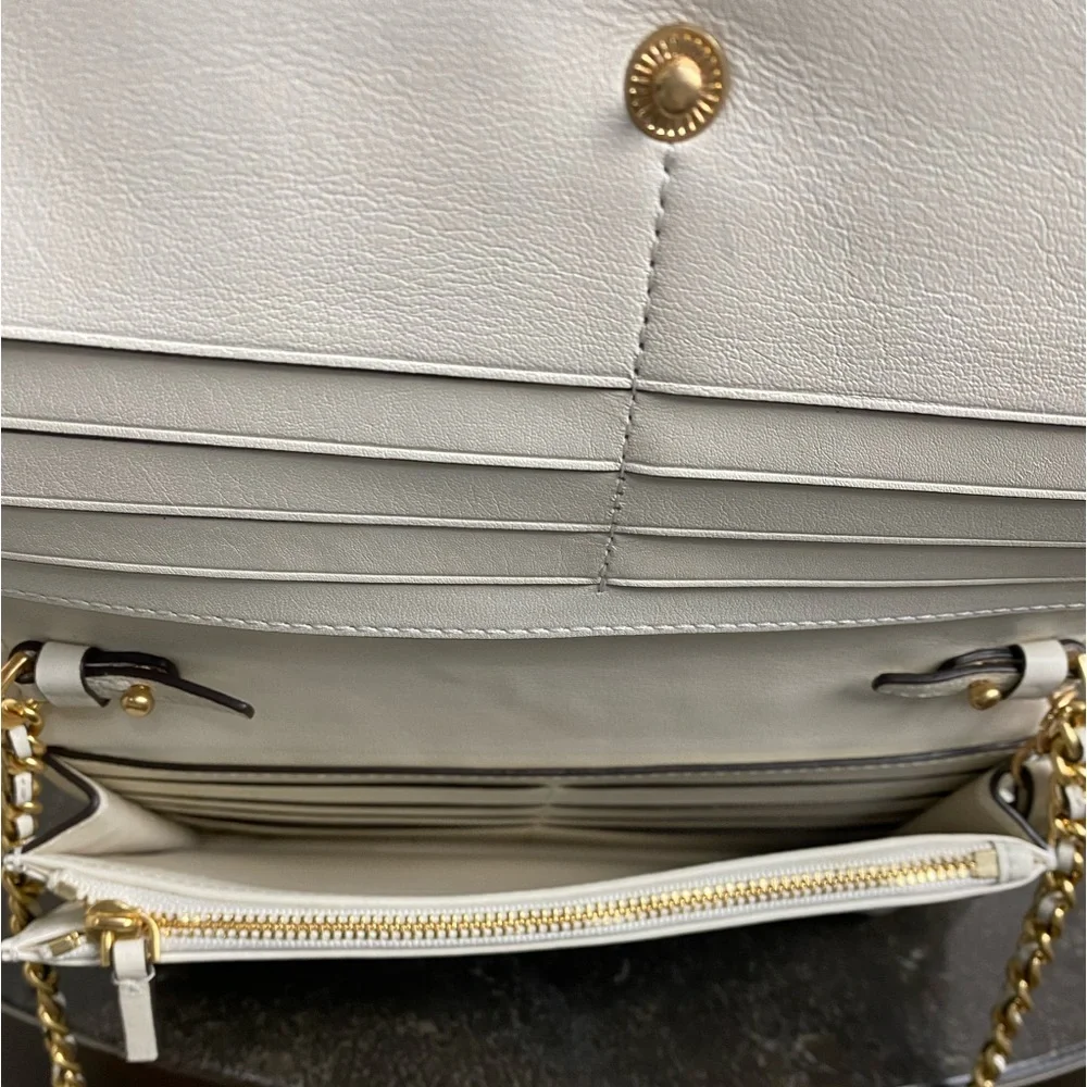 Tory Burch Like New Fleming Quilted Floral Crossbody Clutch Multi Happy …